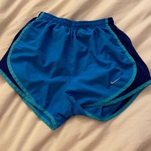 Blue nike shorts